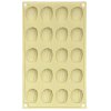 SILICONE MOULD 20PCS CREAM 29X17,3X1,3CM