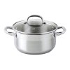 Casserole with glass lid, 2 l, diameter 18 cm