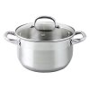 Casserole with glass lid, 5 l, diameter 24 cm