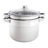 PASTE POT, DIAMETER 22CM, STAINLESS STEEL