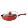 WOK WITH LID "KITCHISIMO "28CM,INDUCTION BOTTOM