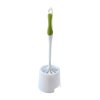 TOILET BRUSH WITH BOWL, WHITE/GREEN 32X11CM