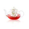 TORO Glass Kettle with Rose Strainer 600ml Borosilicate