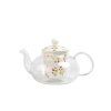 TORO Glass Kettle with Rose Strainer 600ml Borosilicate