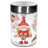 CANDY JAR GLASS 1,1L, 11,6X17,5CM ELVES