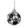 ORNAMENT CHRISTMAS FOOTBALL 6X7,4CM GLASS