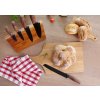 KITCHEN BOARD BAMBOO WITH HANDLE, 35X16X0,8CM