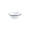 ENAMEL BOWL 16 CM, WHITE