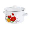 POT WITH LID 4,5L FRUIT DECOR, ENAMEL