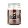 CANDLE IN GLASS WITH LID 510G CIGARS/WHISKEY,1KNOT
