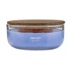 CANDLE OVAL WOODEN WICK 240G, SUGARPLUM