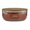 CANDLE OVAL WOODEN WICK 240G, CIGARS/WHISKEY