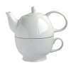 TEAPOT 480ML WITH CUP 320ML, PORCELAIN