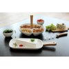 SERVING TRAY WITH HANDLE, 25X15X2,3CM, CERAMIC