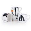 TORO Ceramic Stackable Mug 340ml, 4 pcs, Dog
