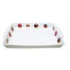 Rectangular tray with cupcake decoration, 27, 2 x 28 x 3, 3 cm