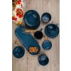 BOWL WITH LID 290ML STONEWARE BLUE