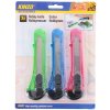 PLASTIC BREAK-OFF KNIFE 18MM SET 3PCS, KINZO