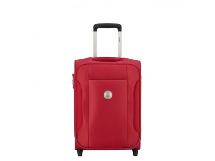 DELSEY SUDETE SLIM KUFR 48 CM ČERVENÝ