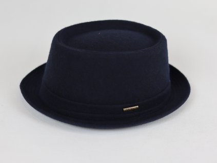 Stetson Pork Pie Teflon tmavě modrý, voděodolný klobouk