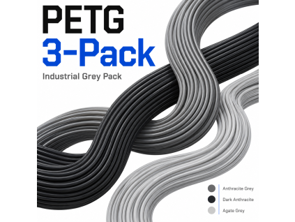 3D FINITY PETG 3-Pack Industrial Grey Pack 3 × 1 kg 1,75 mm
