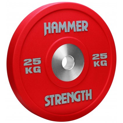 33856 bumper kotouc 25 kg uretanovy cerveny hammer strength