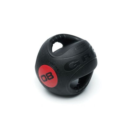Medicinbál s úchyty 8 kg ESCAPE (červený)_01