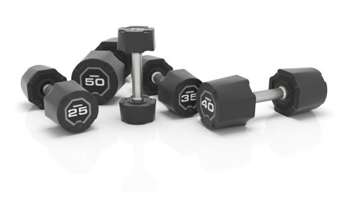 Escape Fitness Sada gumových jednoručních činek Escape 2,5 - 25 kg