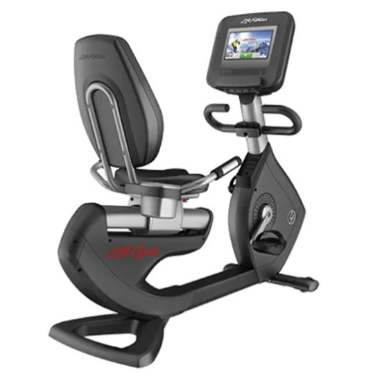 Recumbent Bike Life Fitness New Elevation 95 R Discover SI konzole - repasovaný