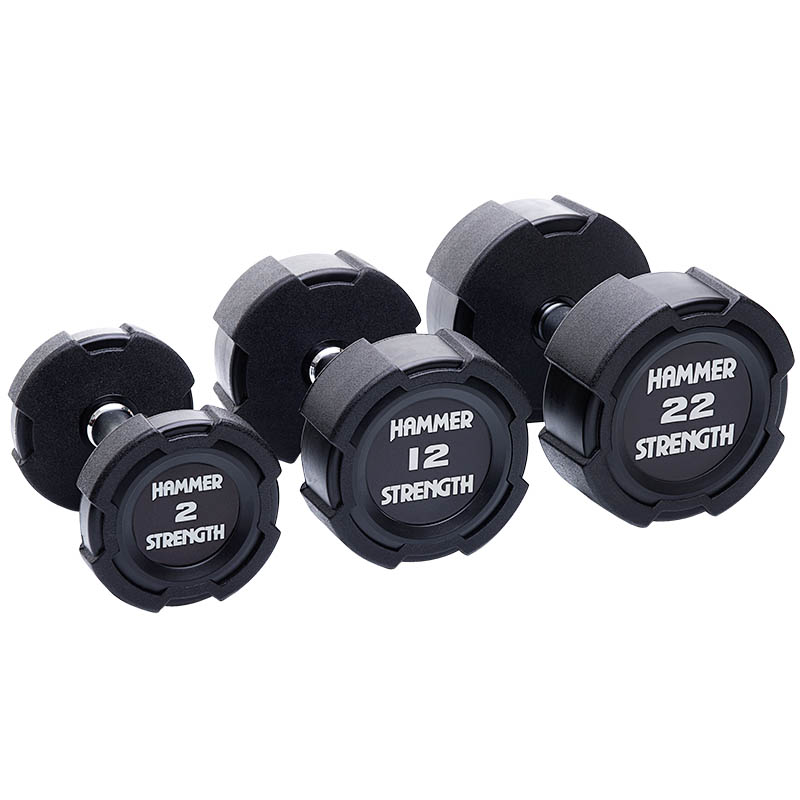 Jednoruční činky uretanové 40 kg HAMMER STRENGTH (pár)