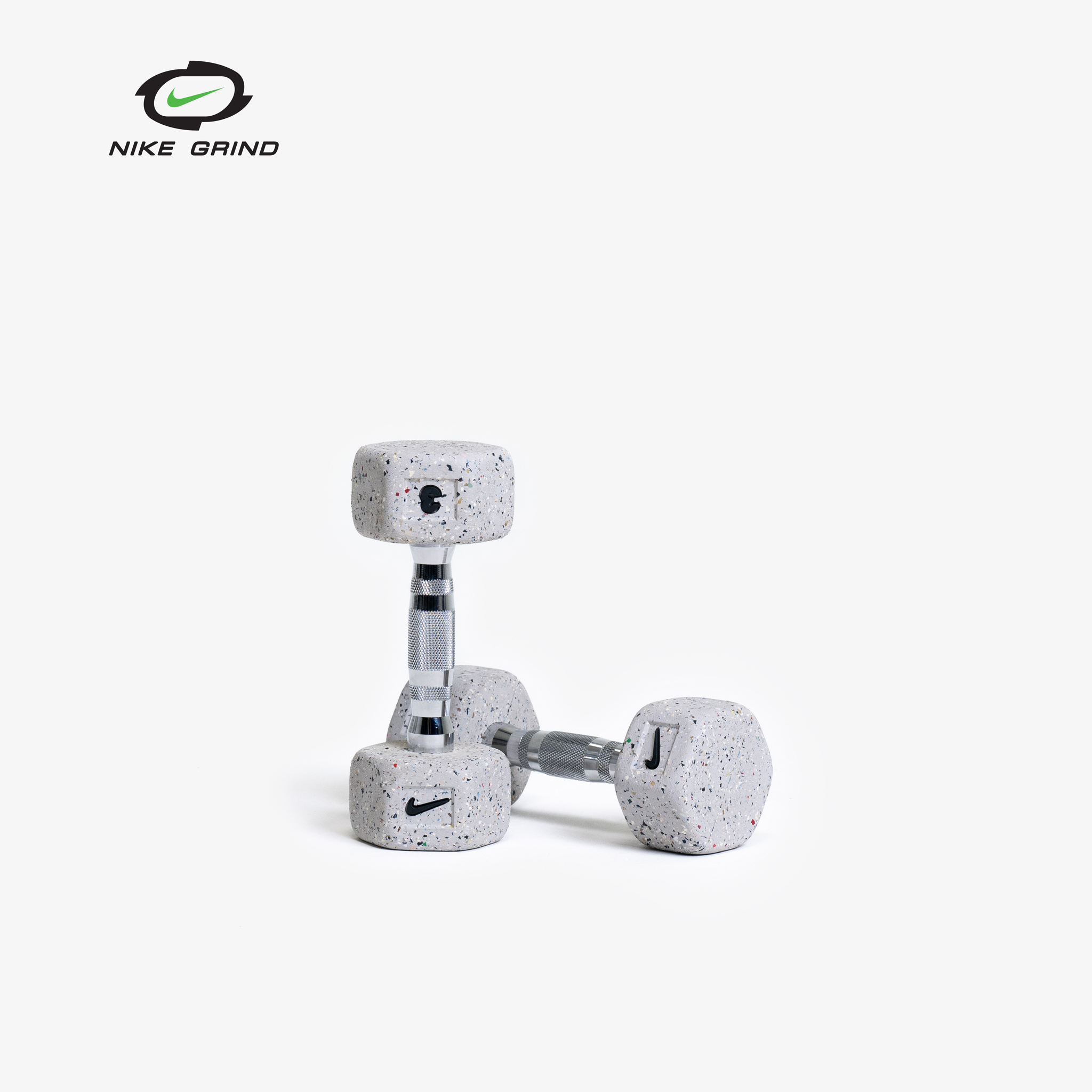 Jednoruční činka 1 kg Nike HEX Grind (cena za kus)