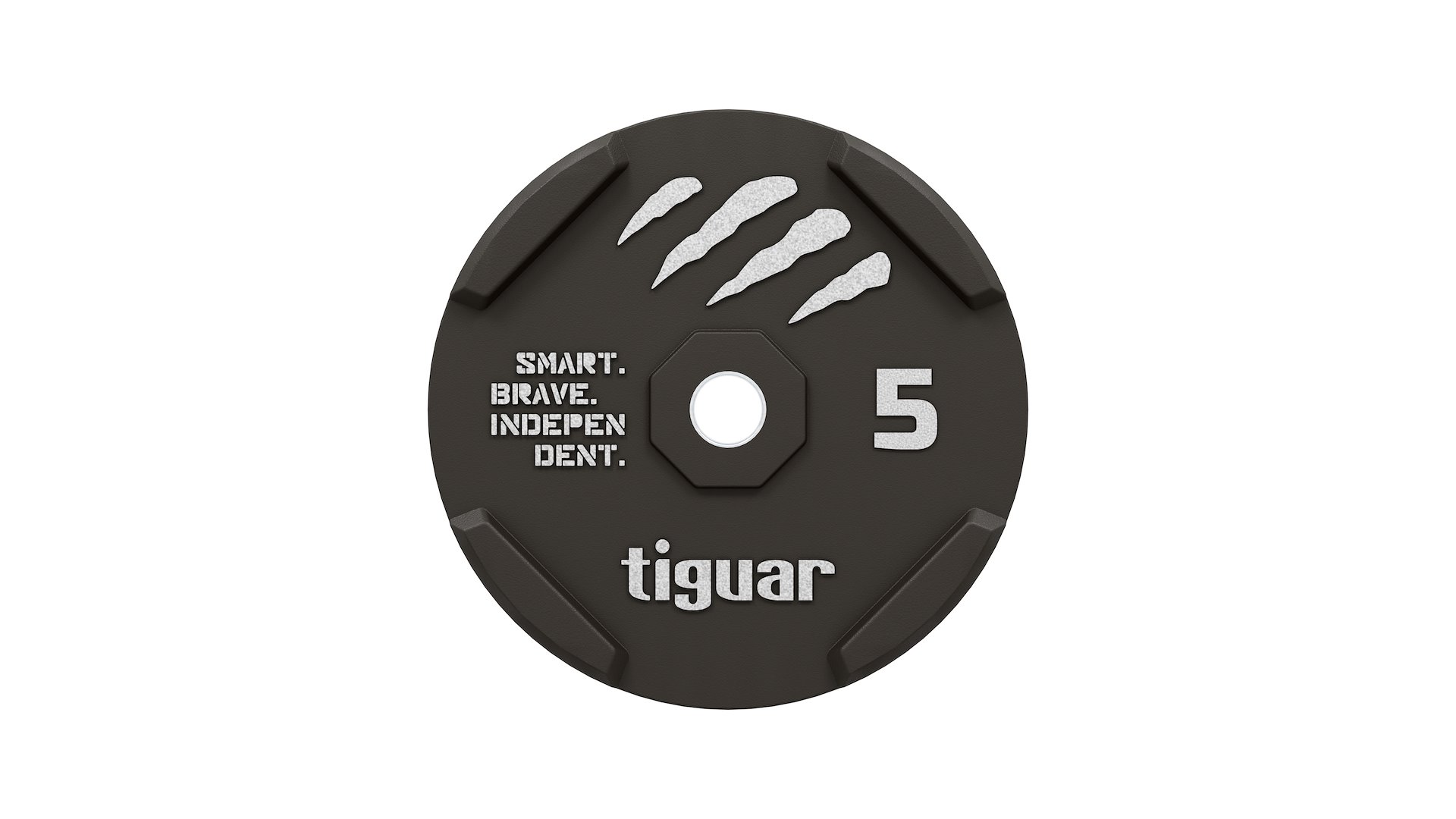 Bumper gumový kotouč 5 kg Tiguar - grafitový