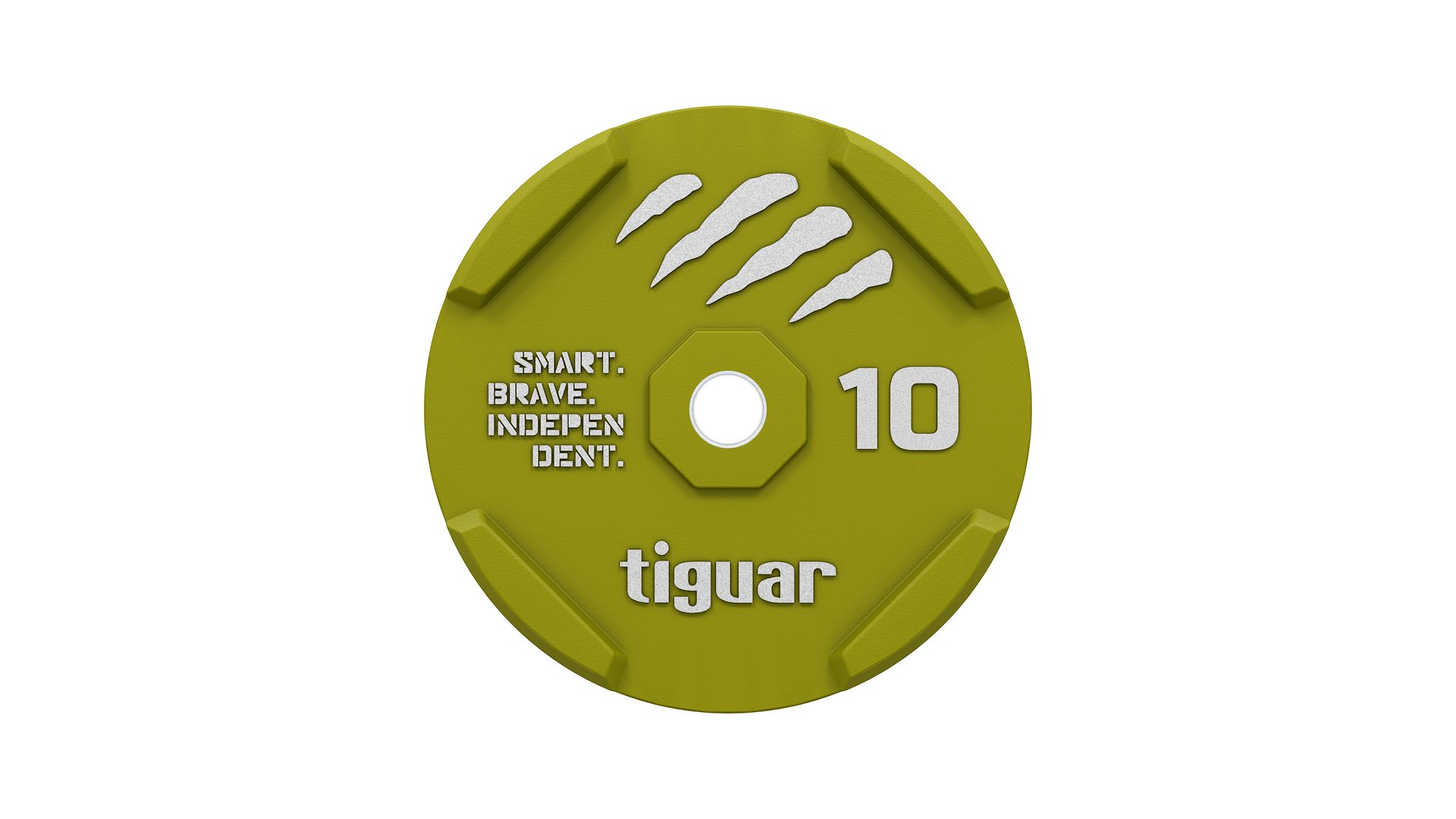 Bumper gumový kotouč 10 kg Tiguar – zelený