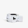 WHITE BLACK COLLAR OPEN GREY