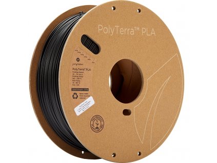 PolyTerra PLA Black 175 Spool Picture Asymmetric