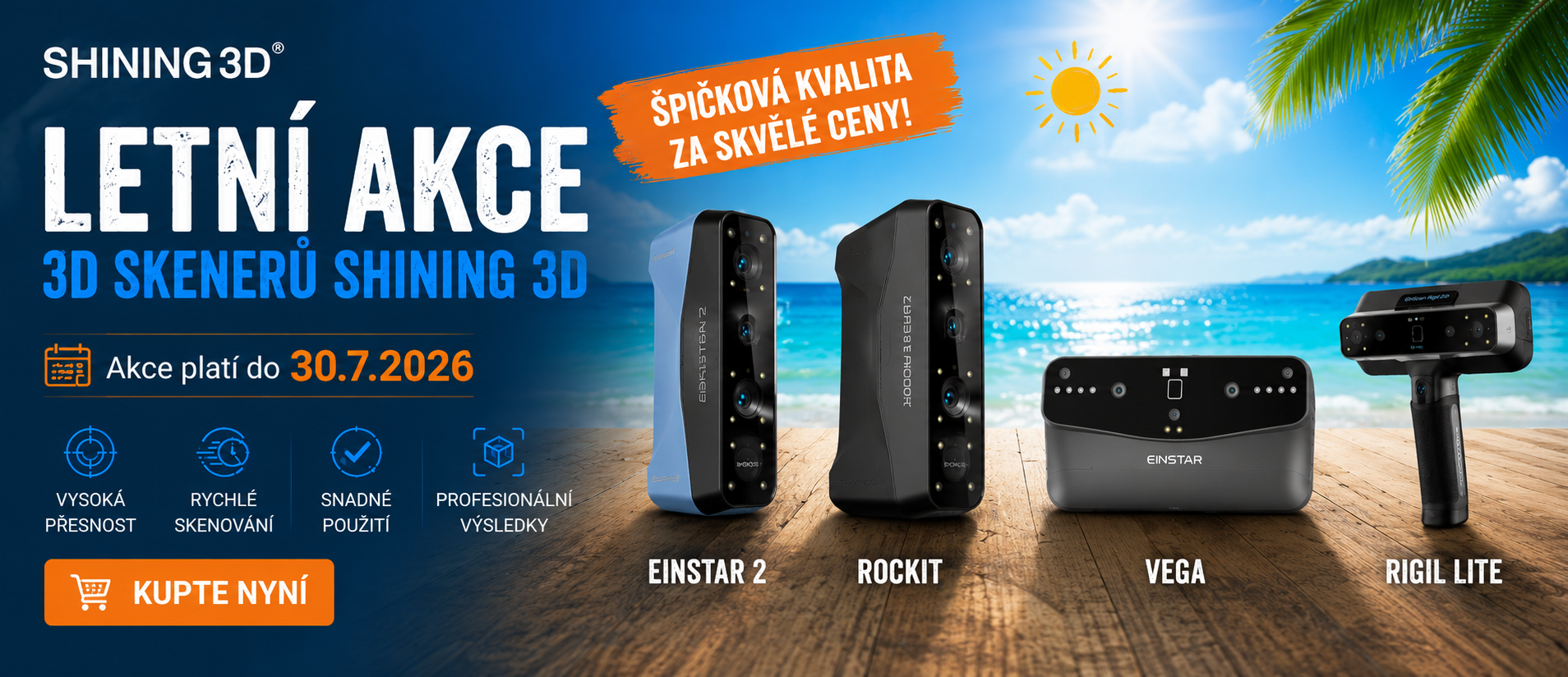 Shining3D Letní akce