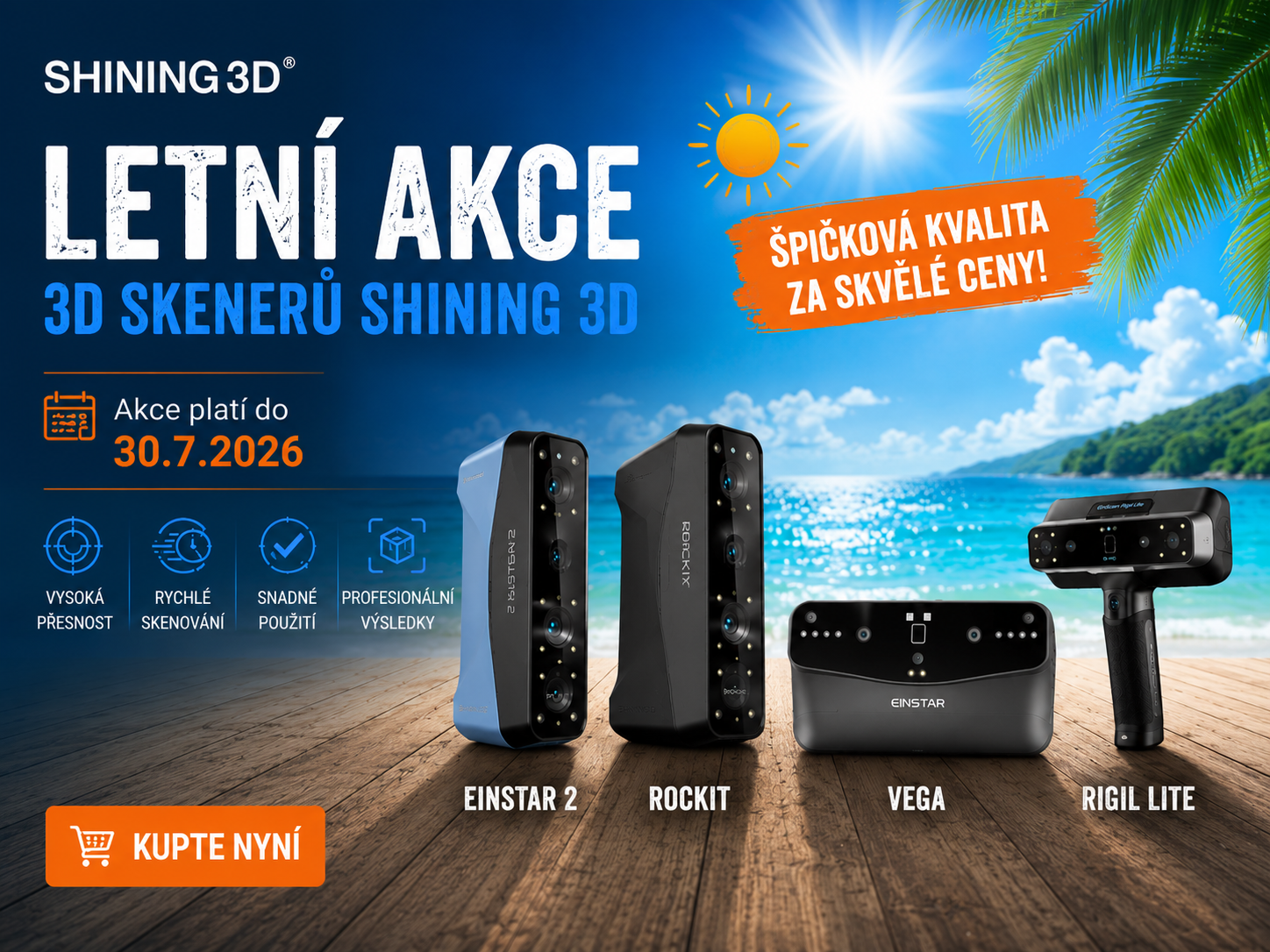 Shining3D Letní akce
