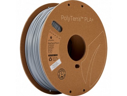 Polymaker Polyterra PLA+ šedá 1,75mm 1kg