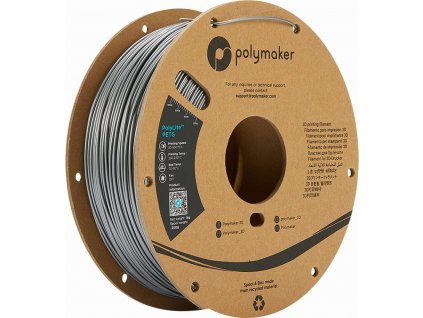 PolyLite PETG stříbrná