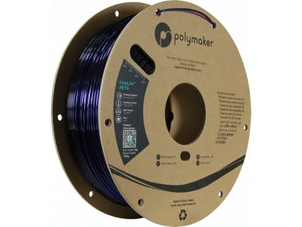 Polymaker PolyLite PETG průsvitná modrá 1,75mm 1kg
