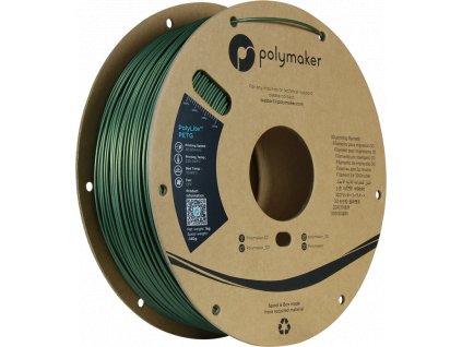 Polymaker PolyLite PETG tmavě zelená 1,75mm 1kg