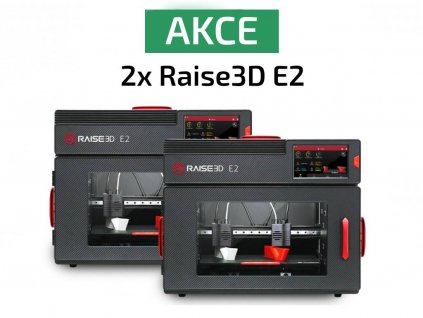 Raise3D E2 -IDEX 3D tiskárna - Double Pack