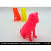 CPE HG100 Neon Yellow Transparent Neon Orange Transparent Neon Pink Transparent Filament Frenzy Low poly Pug 3