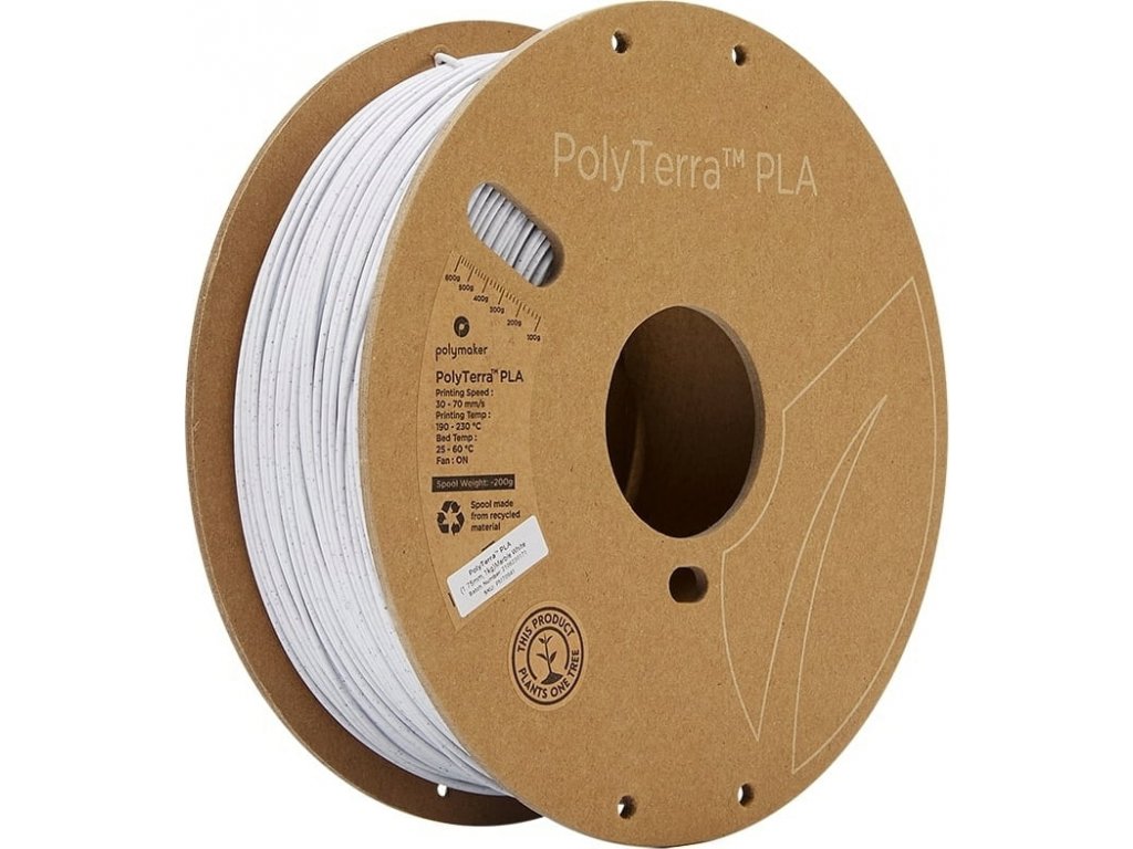 660 4 polymaker polyterra pla marble white 1 75mm 1kg