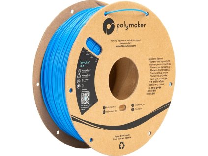 Polymaker PolyLite PLA Filament Azure Blue 1000g