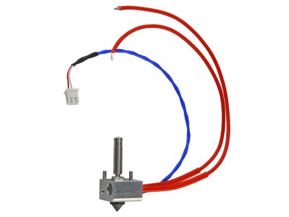 Flashforge Creator 3 Pro sestava HotEndu levá s  tvrzenou tryskou 0,4mm