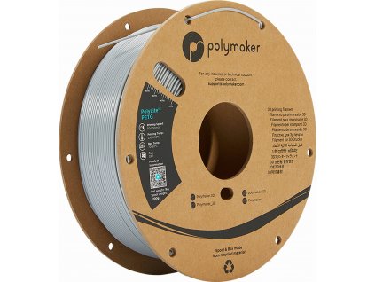 Polymaker PolyLite PETG sivá 1,75 mm 1 kg