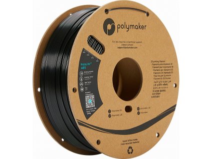 Polymaker PolyLite ABS čierna 1,75mm 1kg