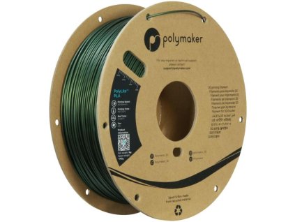 Polymaker Polylite Sparkle PLA tmavě zelená 1,75mm 1 kg