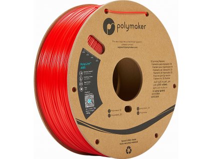 Polymaker PolyLite ABS červená 1,75 mm 1 kg